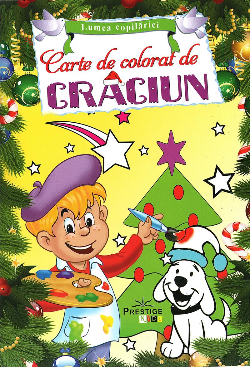 Carte de colorat de Crăciun