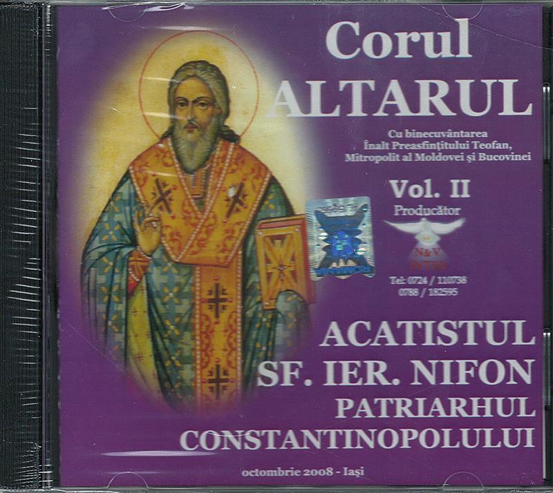 CD- Acatistul Sf Ier. Nifon Patriarhul Constantinopolului