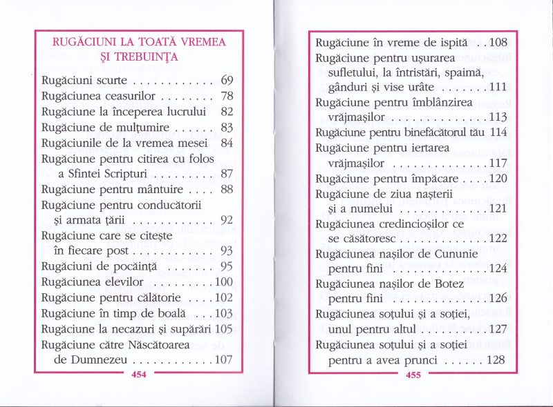 Carte de rugaciuni - cu scris mare (legata 462p)