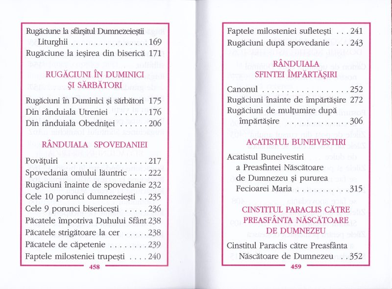 Carte de rugaciuni - cu scris mare (legata 462p)