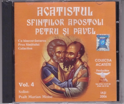 CD- Acatistul Sfintilor Apostoli Petru si Pavel