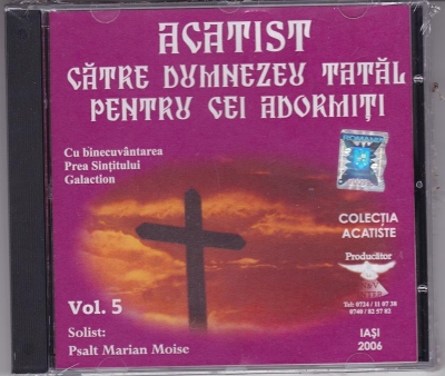CD- Acatistul către Dumnezeu Tatăl pentru cei adormiţi