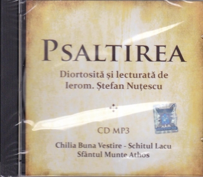 CD - Psaltirea diortosita si lecturata de Ierom Stefan Nutescu CD MP3