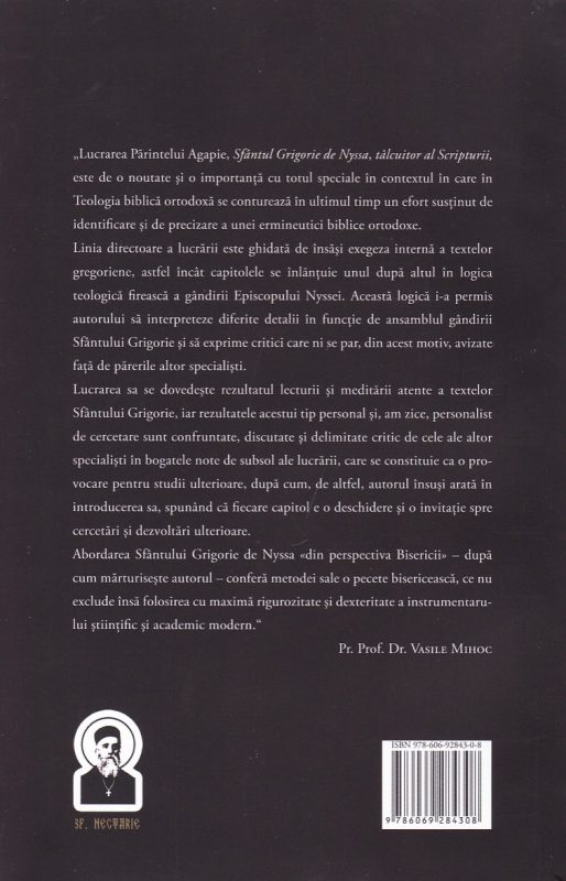 Sfantul Grigorie de Nyssa, talcuitor al Scripturii. 